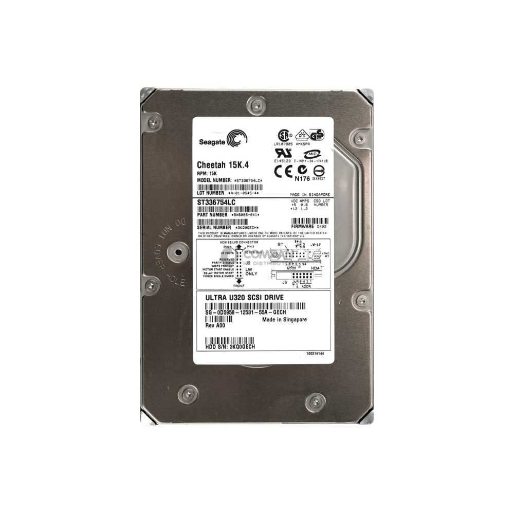 D5958 DELL HDD 36GB 15K SCSI U320 3.5" LFF